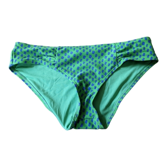 ⭐Aerie Green and Purple Swim Hipster bikini bottoms Size S/P GUC - Picture 1 of 3